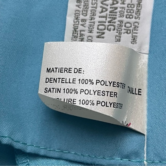 DaVinci Blue Satin Strapless Maxi Formal Dress 2 Prom Gala Wedding Bridesmaid - Picture 5 of 9